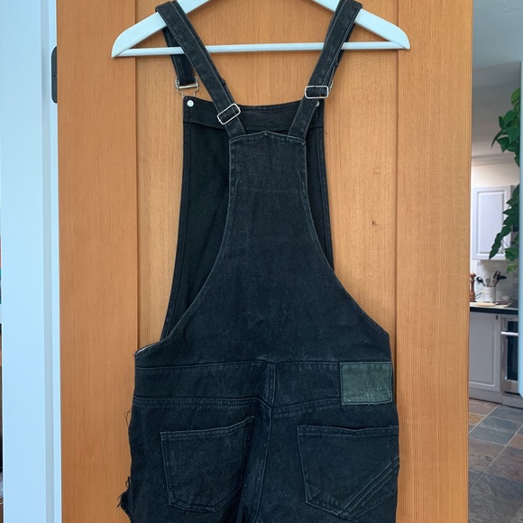 Overall Jean Shorts - Picture 2 of 2